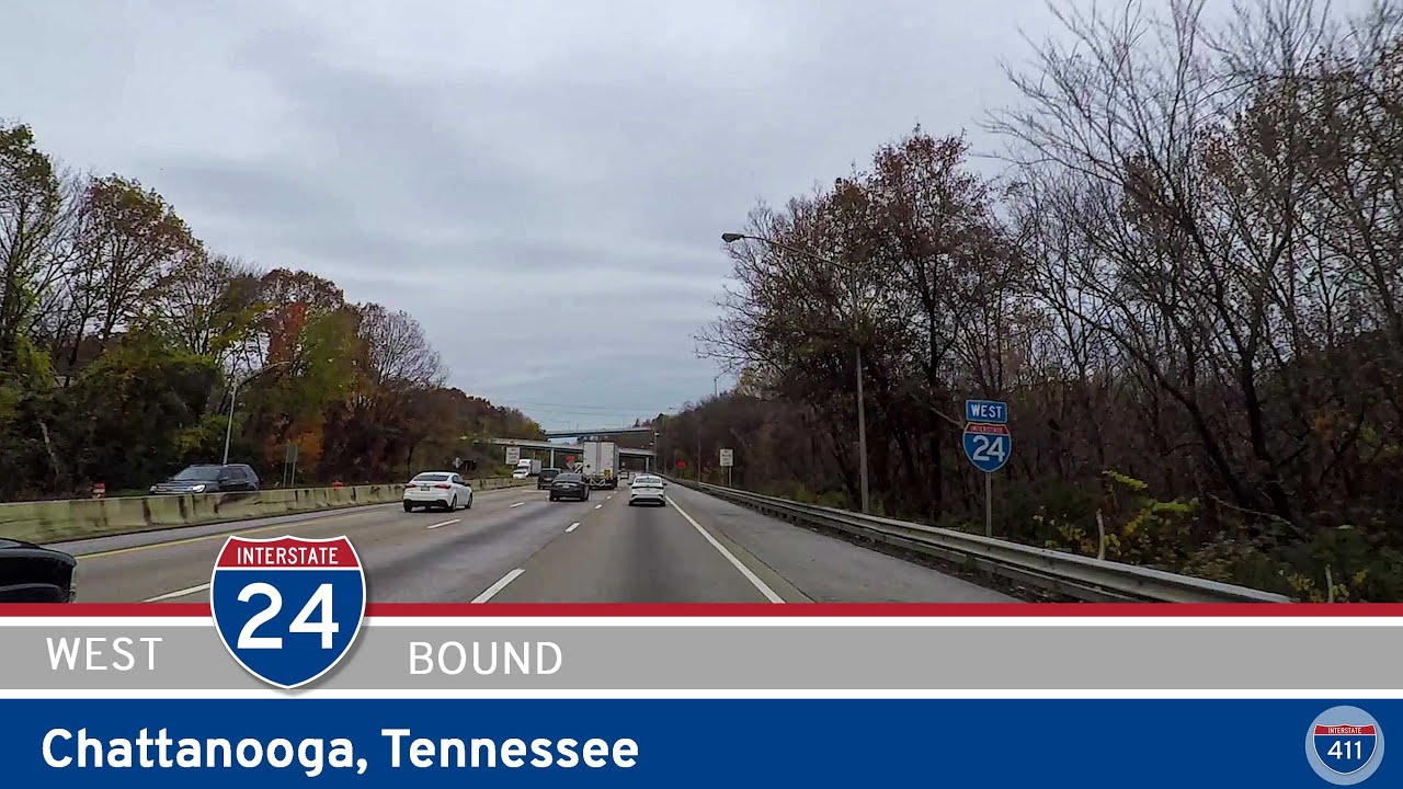 Interstate 24: Westbound in Chattanooga |  Drive America's Highways ?