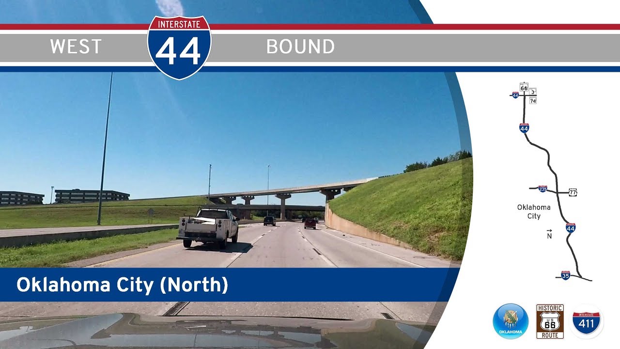 Interstate 44 - Oklahoma City - Oklahoma |  Drive America's Highways 🚙