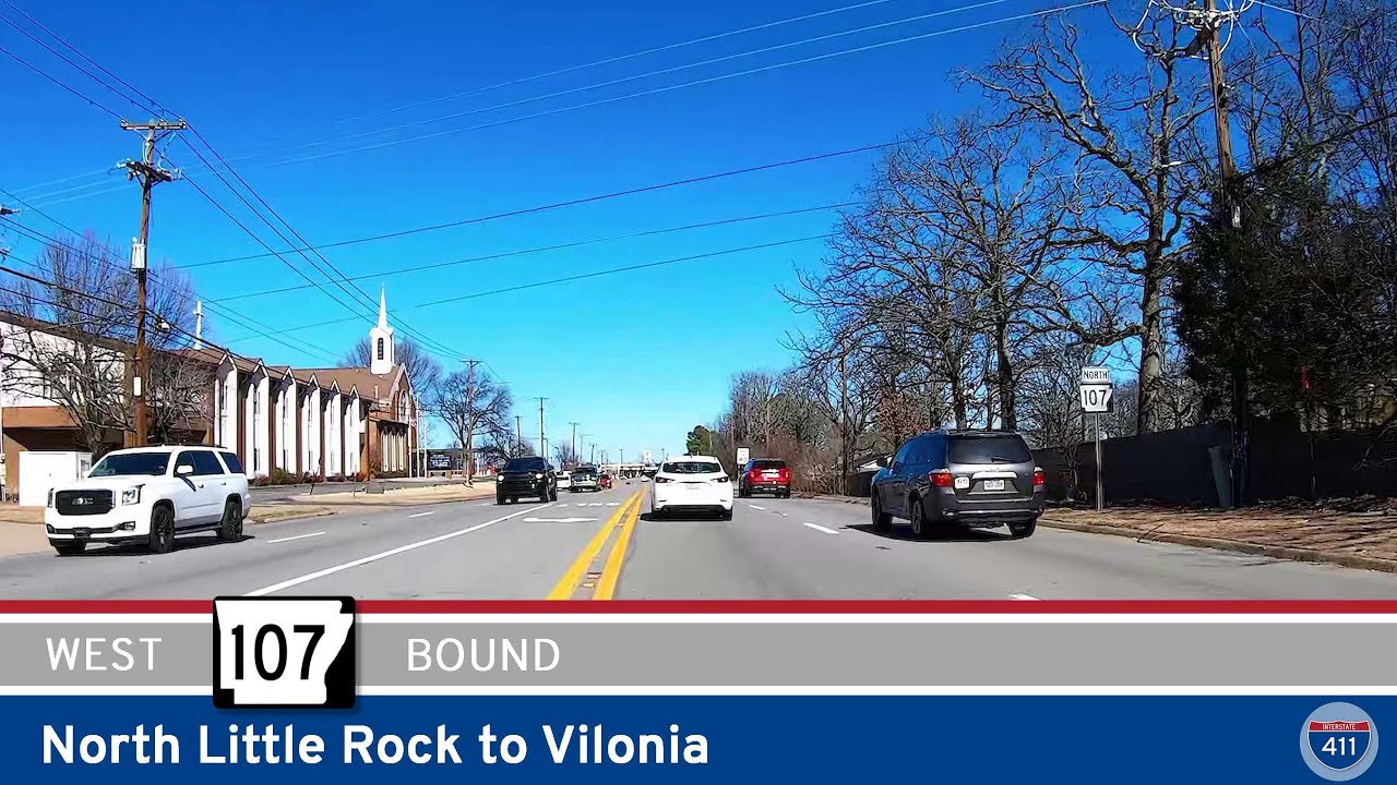 Arkansas Highway 107: North Little Rock to Vilonia | Drive America's Highways 🚙