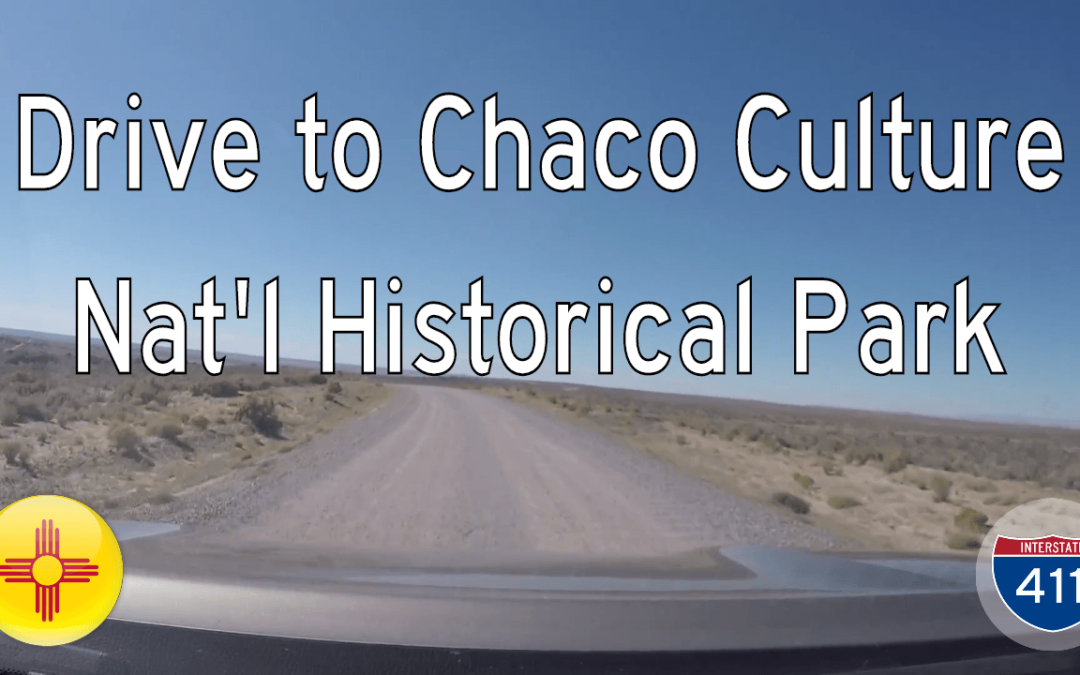 Drive to Chaco Culture National Historical Park in New Mexico