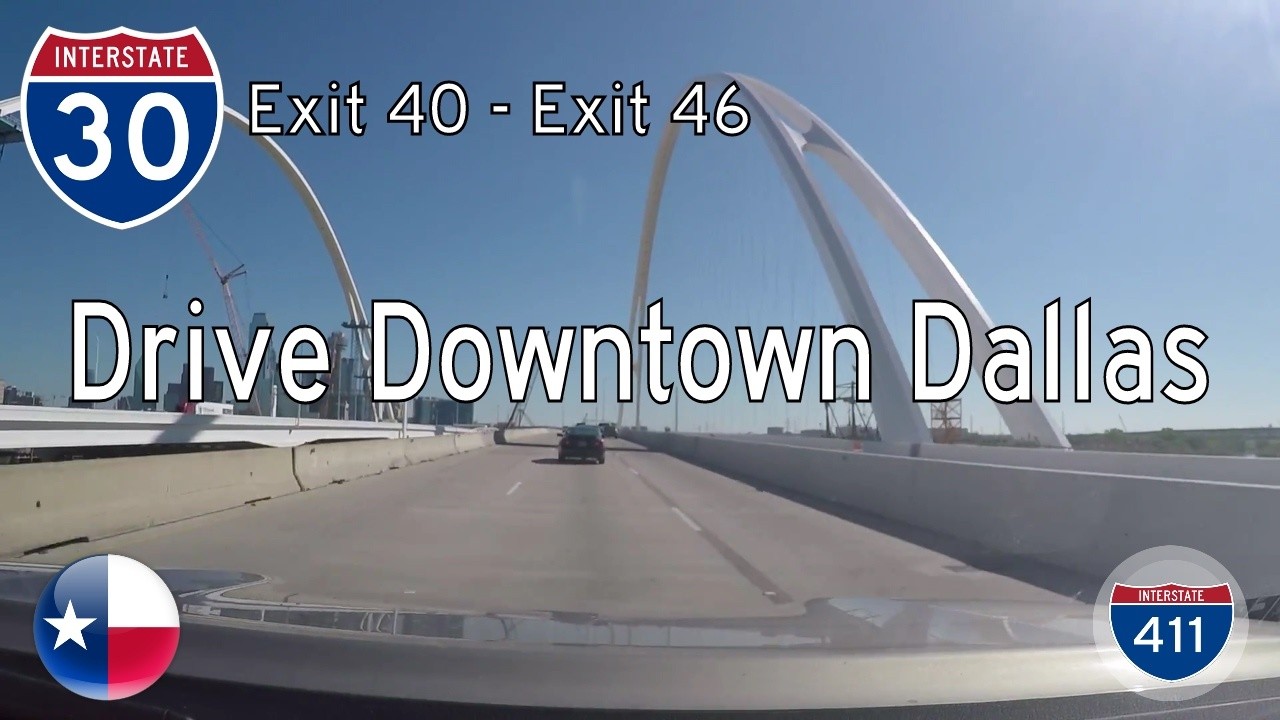 Interstate 30 East through Downtown Dallas