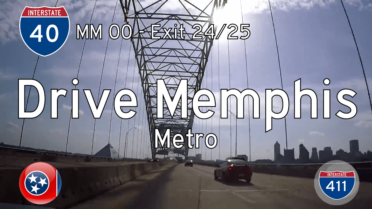 Interstate 40 - Memphis to Arlington - Tennessee