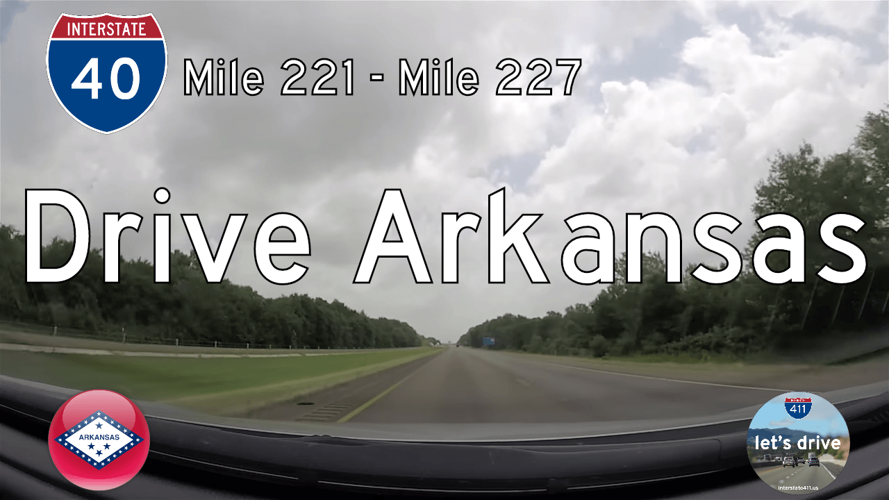 Interstate 40 - Mile 211 to Mile 227 - Arkansas