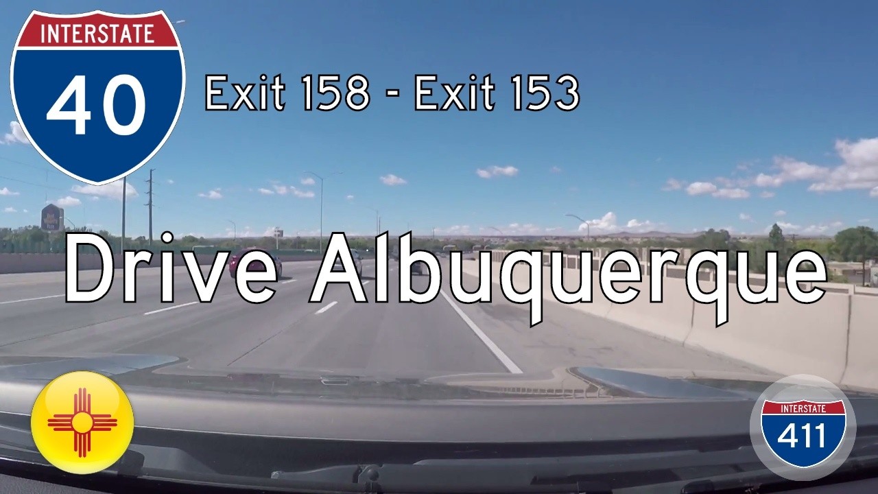 Interstate 40 - Mile 158 - Mile 153 - New Mexico