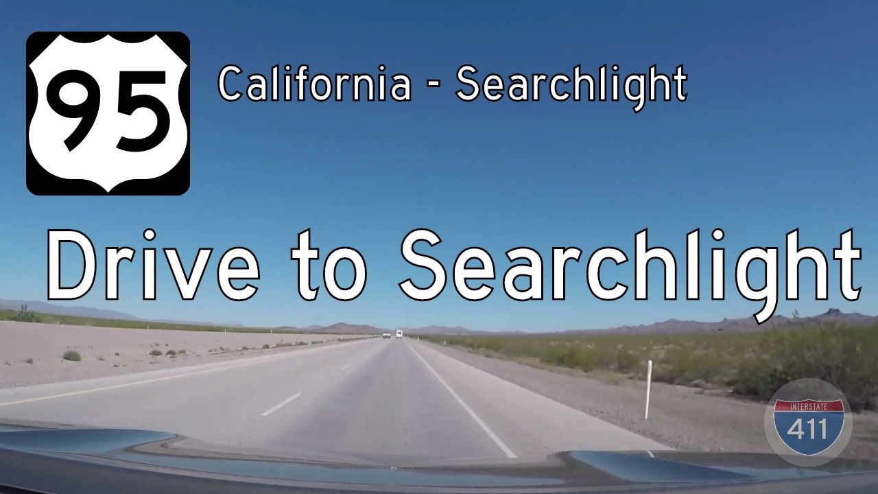 Drive America's Highways for 20 miles north along US 95 from the California State Line to Searchlight, in Nevada