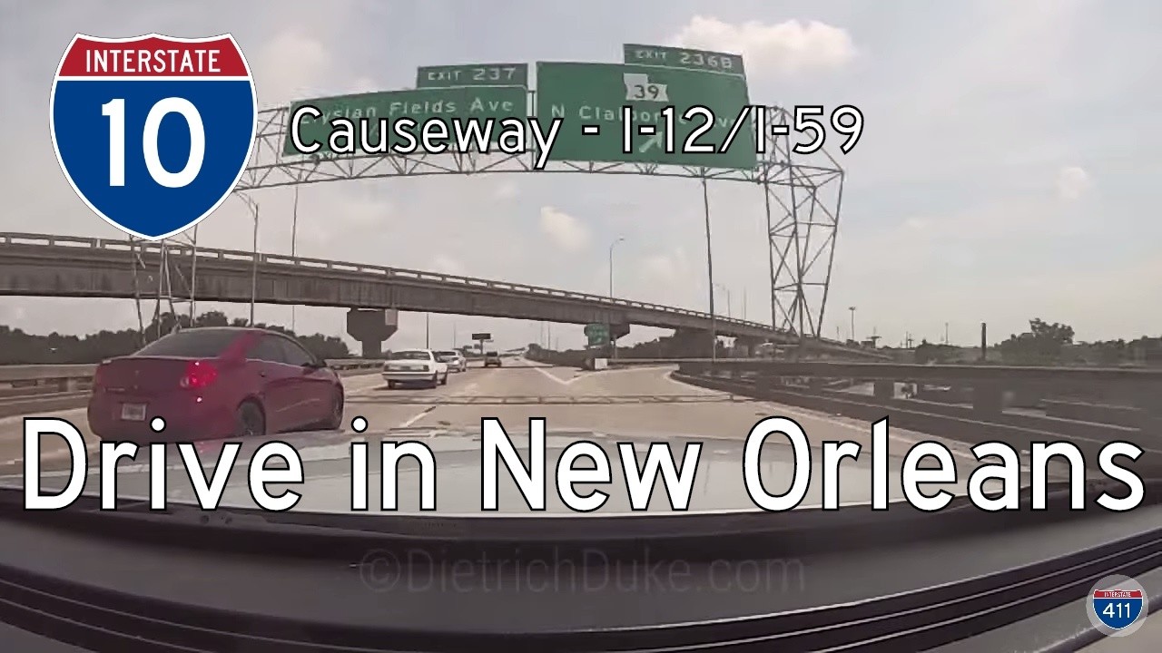 Interstate 10 - Mile 228 - Mile 267 - Louisiana