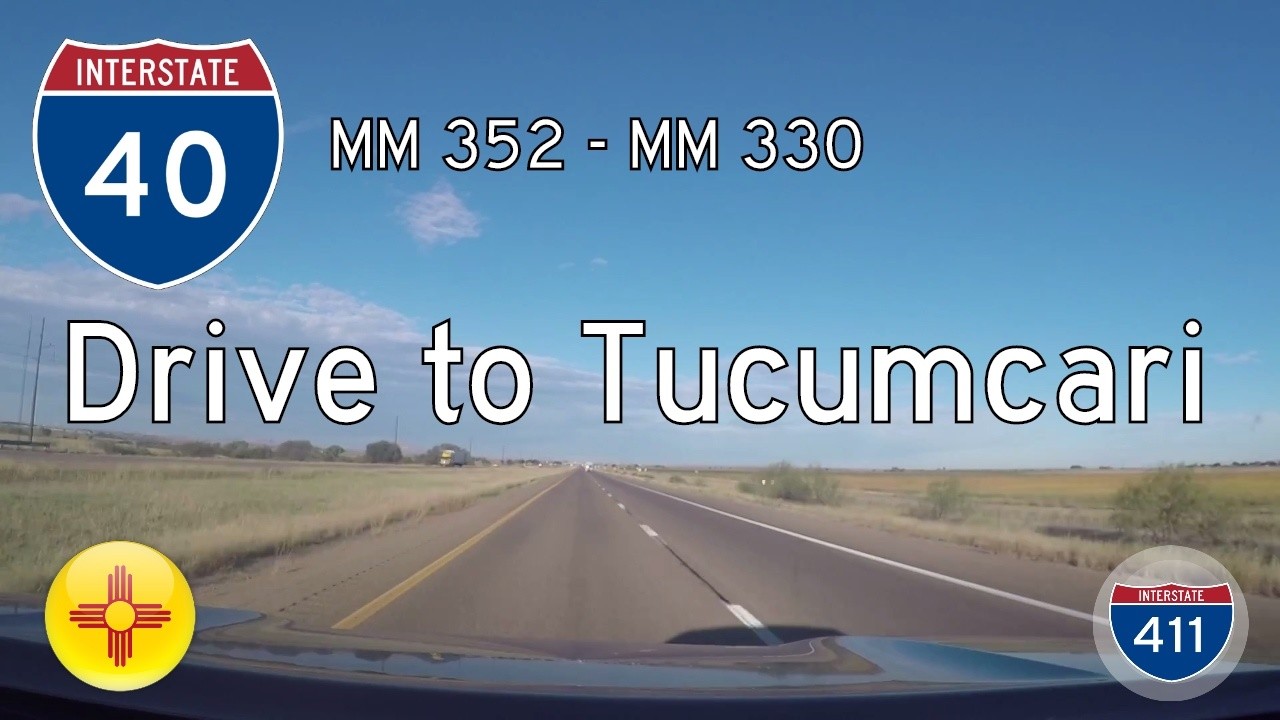 Drive 22 miles along Interstate 40 in eastern New Mexico from mile marker 352 just west of San Jon to Tucumcari at mile marker 330 -- just before Route 66 rejoins the Interstate.