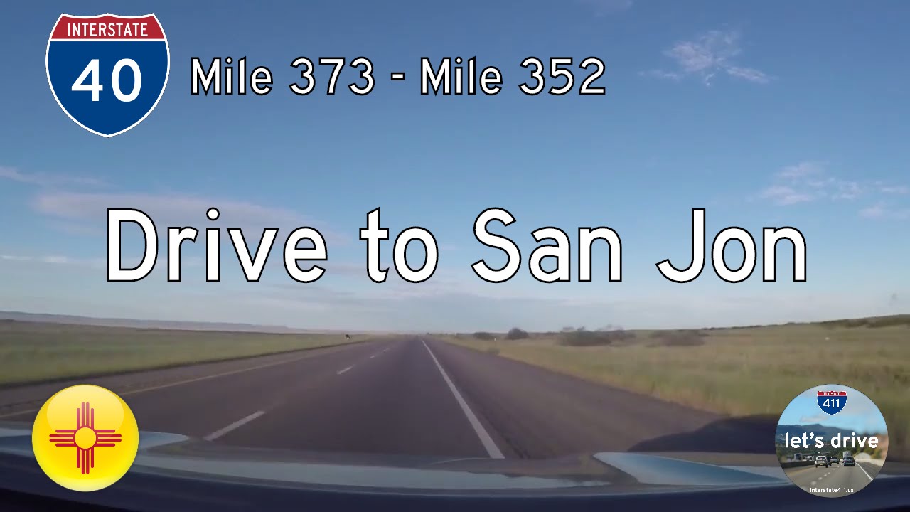 Welcome to New Mexico! Drive with us along Interstate 40 for 18 miles or so from Texas to San Jon at mile marker 352.