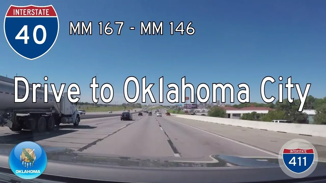 Interstate 40 through Oklahoma City - Oklahoma