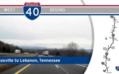 Interstate 40 West – Knoxville to Lebanon – Tennessee