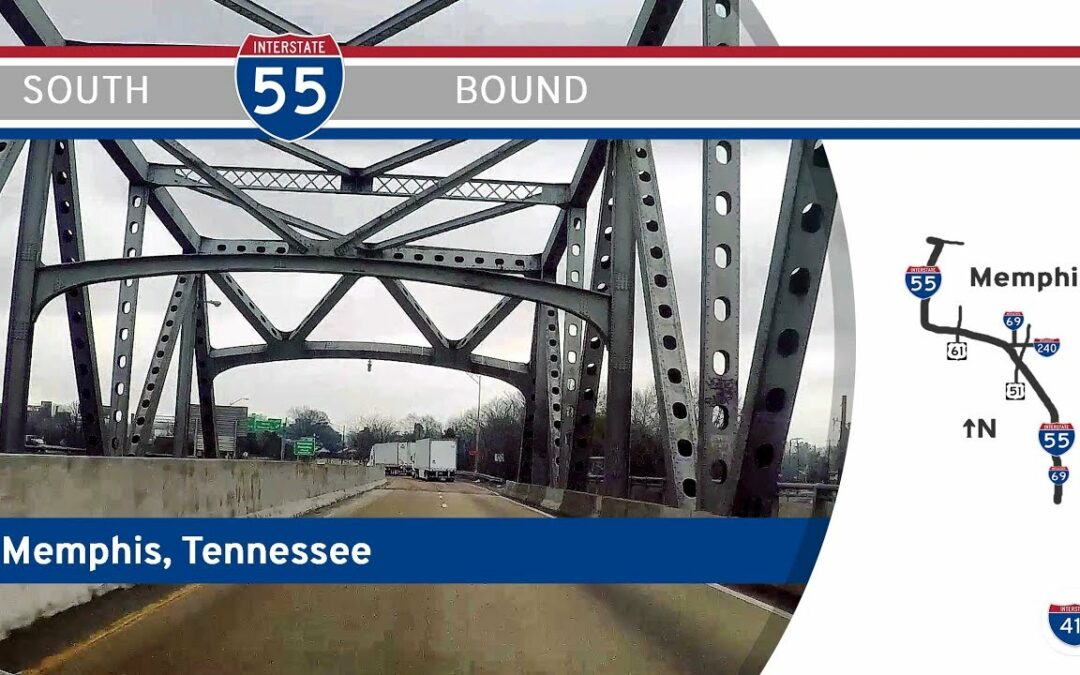 Interstate 55 South in Memphis – Tennessee