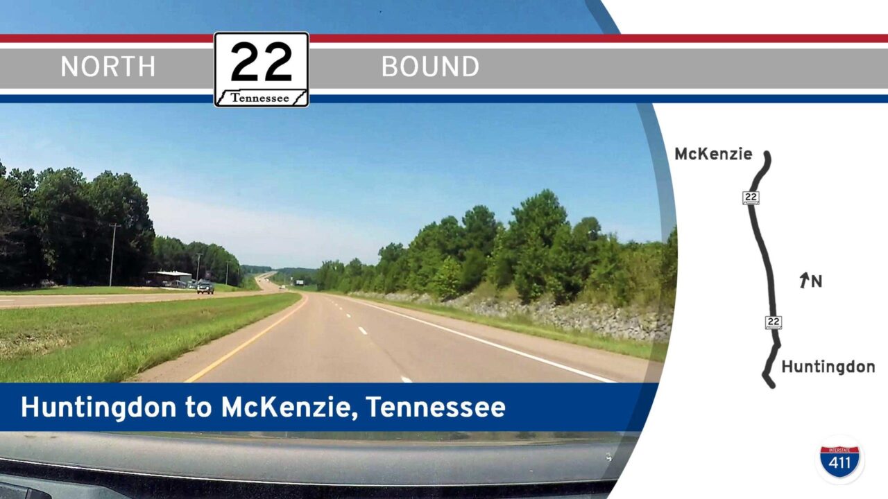 Tennessee Highway 22 - Huntingdon to McKenzie