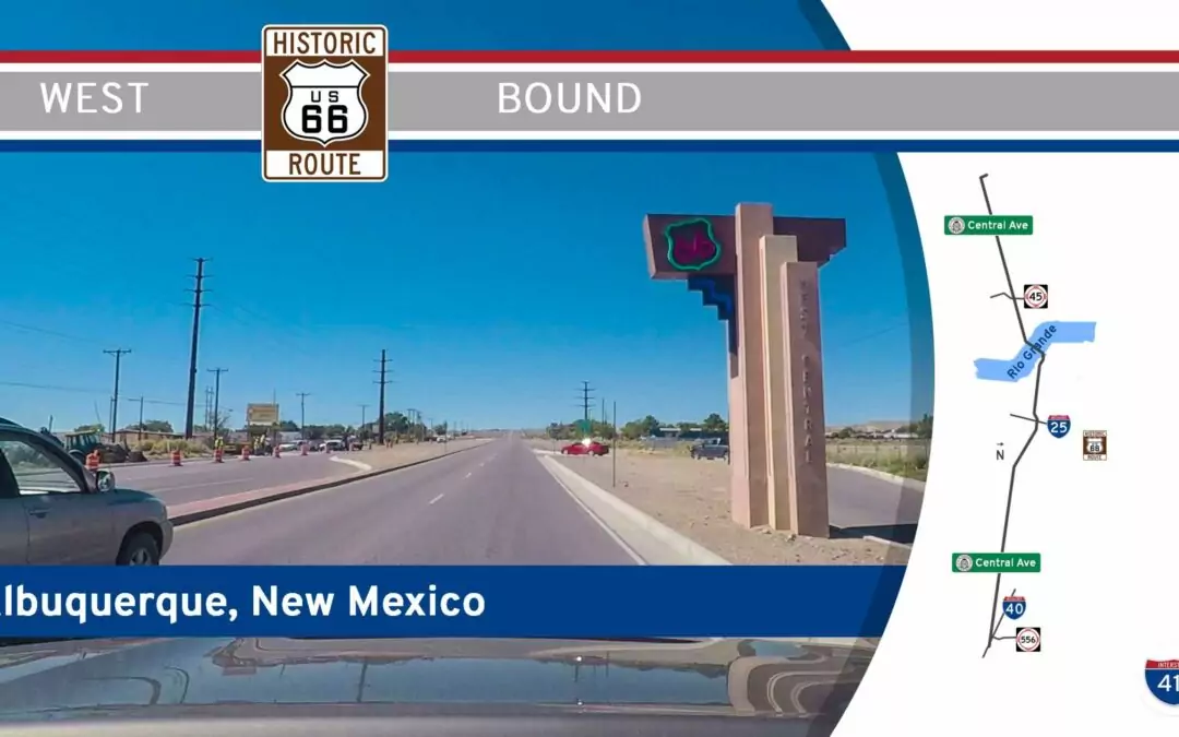 Historic Route 66 in Albuquerque – Central Ave – New Mexico