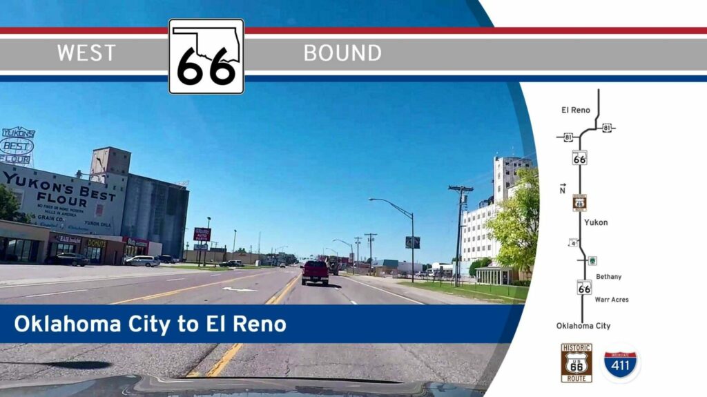 Oklahoma Highway 66 - Oklahoma City to El Reno - Route 66