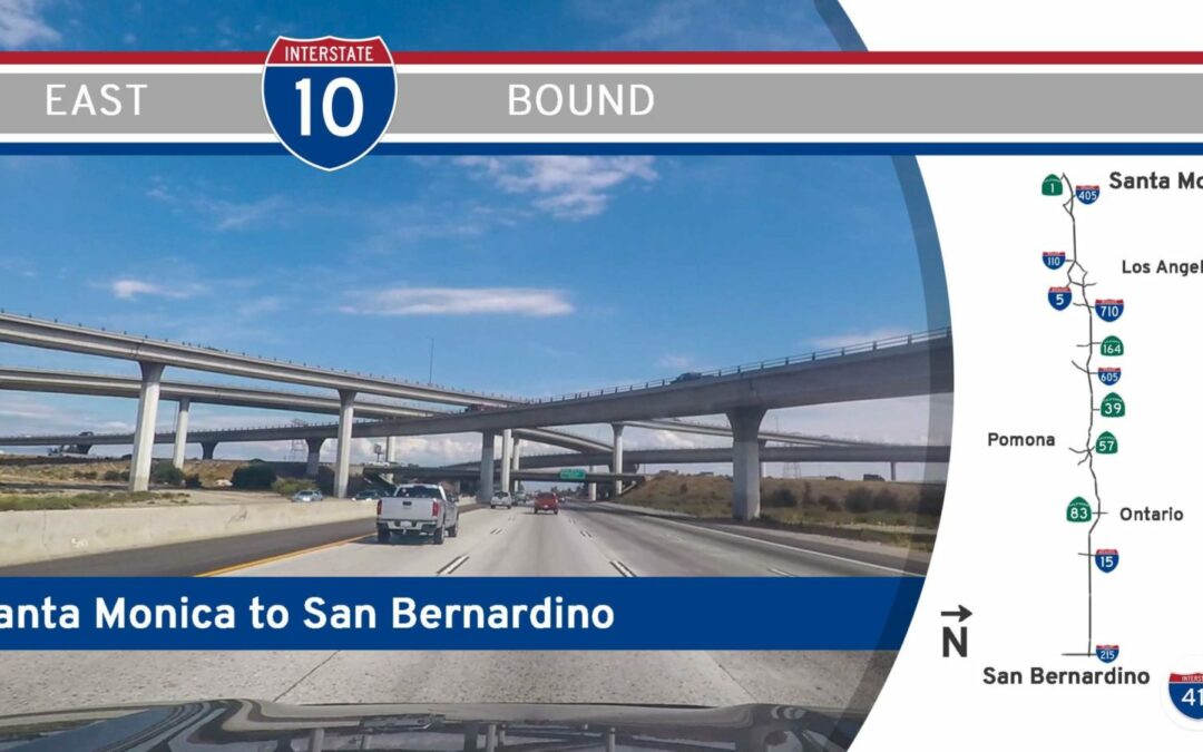 Interstate 10 – Santa Monica to San Bernardino – California