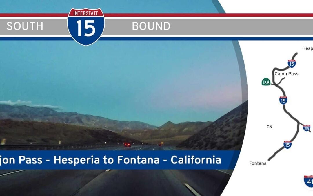 Interstate 15 – Hesperia to Rancho Cucamonga – California (Cajon Pass)