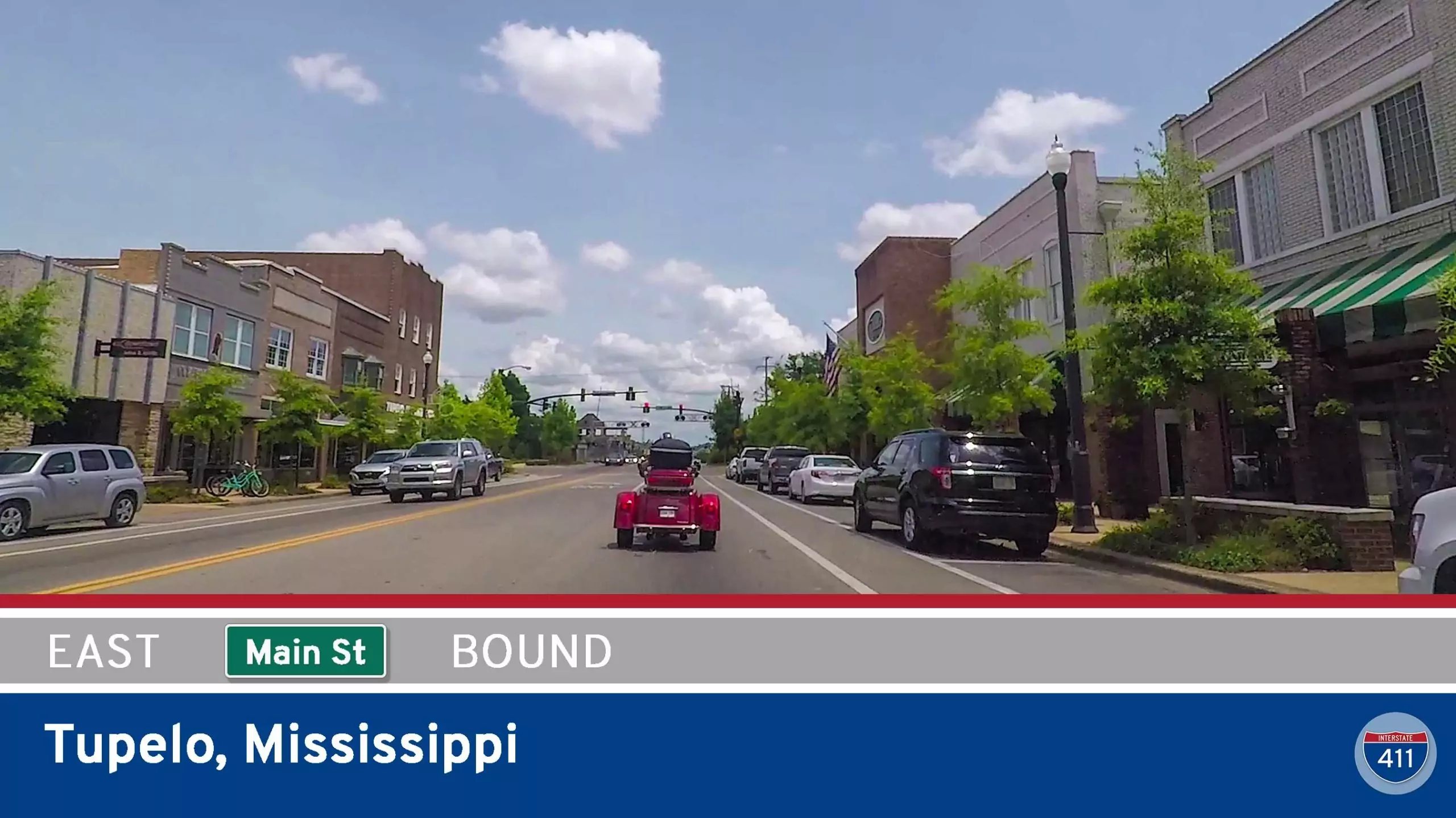 Main Street - Eastbound - Tupelo - Mississippi