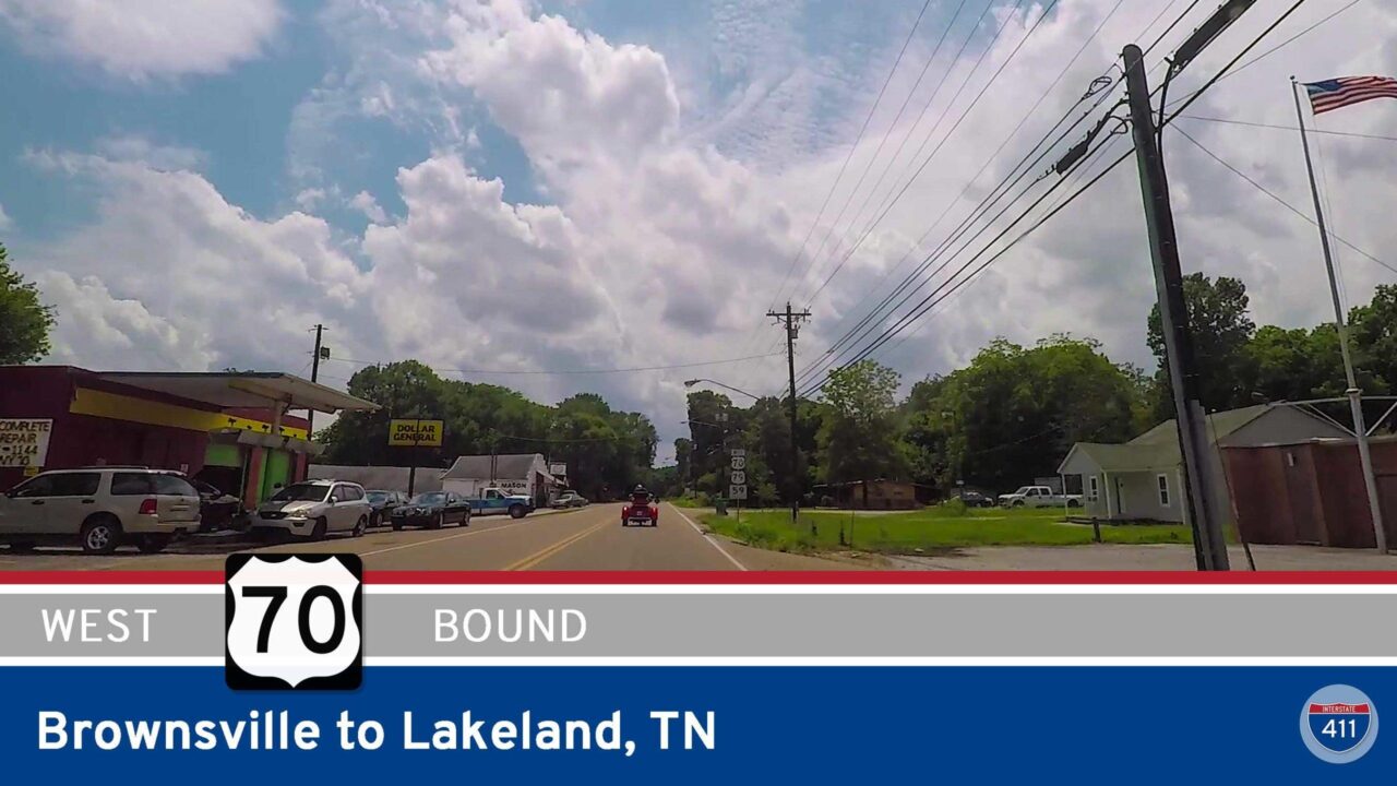 U.S. Highway 70 – Brownsville to Lakeland – Tennessee