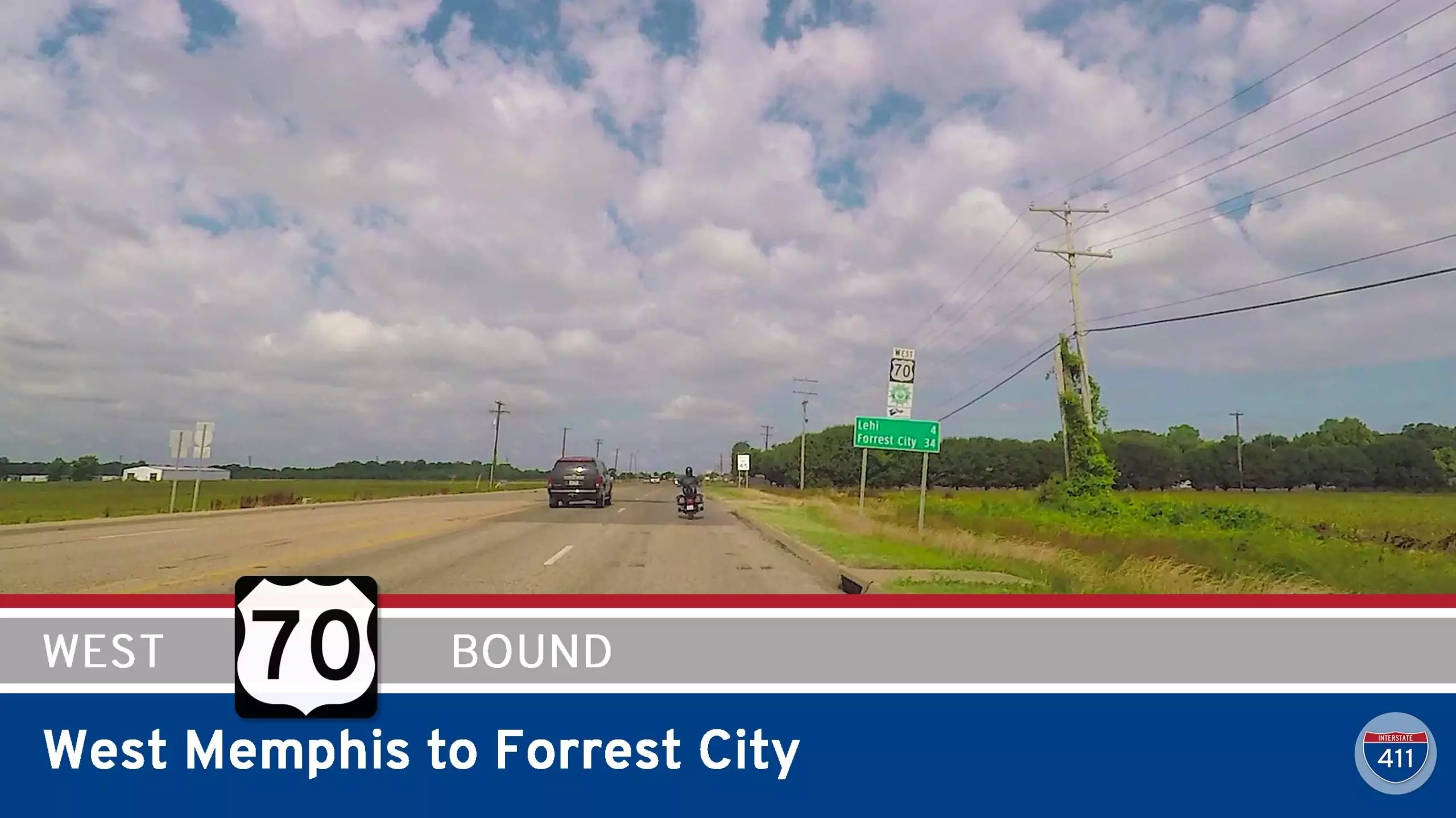 U.S. Highway 70 – West Memphis to Forrest City – Arkansas