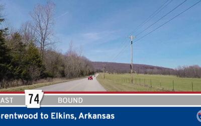 Arkansas Highway 74 – Brentwood to Elkins