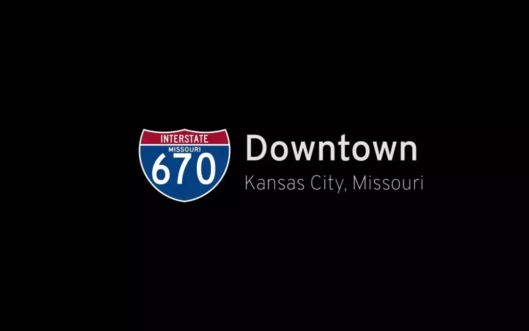 Interstate 670 West in Downtown Kansas City – Missouri