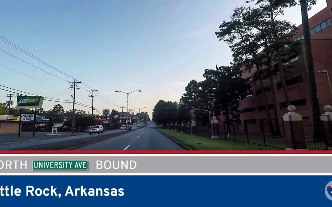 University Avenue Northbound – UA Little Rock to Interstate 630 – Little Rock