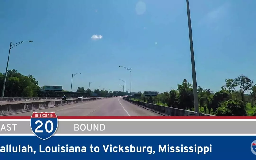 Interstate 20 – Tallulah to Vicksburg – Louisiana