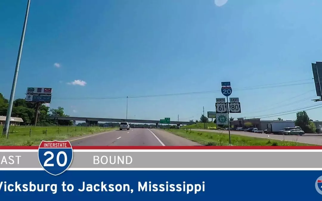 Interstate 20 – Vicksburg to Jackson – Mississippi