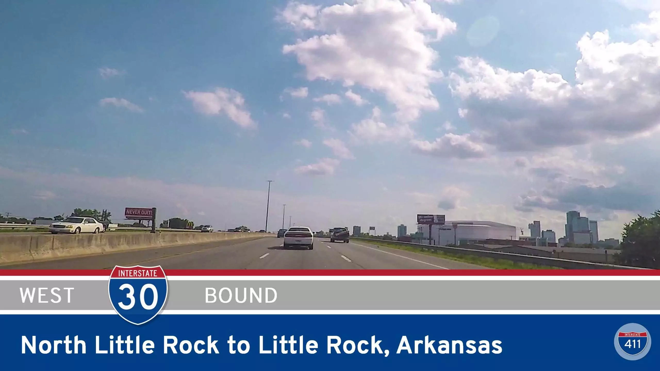 Interstate 30 - North Little Rock to Little Rock - Arkansas