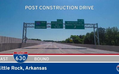 Interstate 630 Eastbound in Little Rock Arkansas