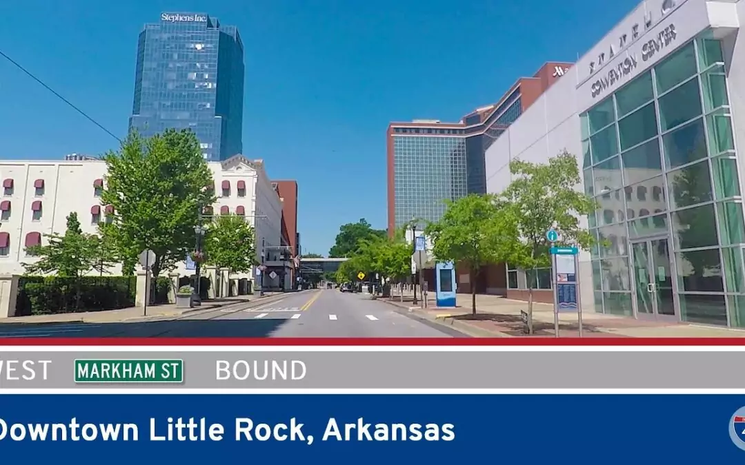 Markham Street Westbound in Downtown Little Rock