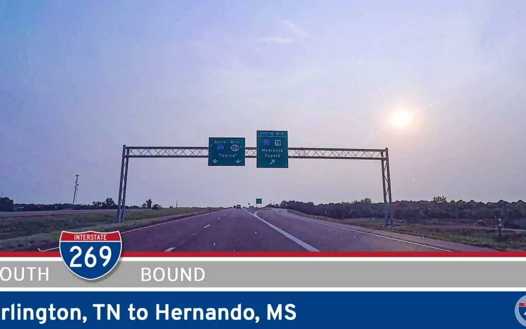 Southbound Interstate 269 – Arlington, TN to Hernando, MS