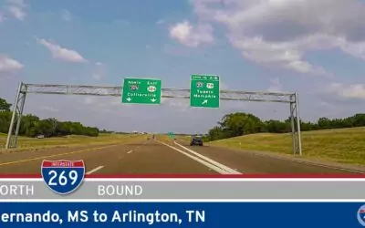 Northbound Interstate 269 – Hernando, MS to Arlington, TN