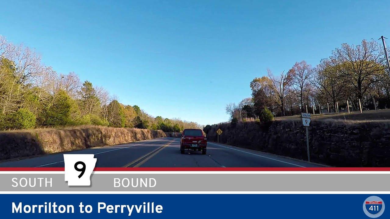 Drive America's Highways for 15 miles south along Arkansas Highway 9 from Morrilton to Perryville.