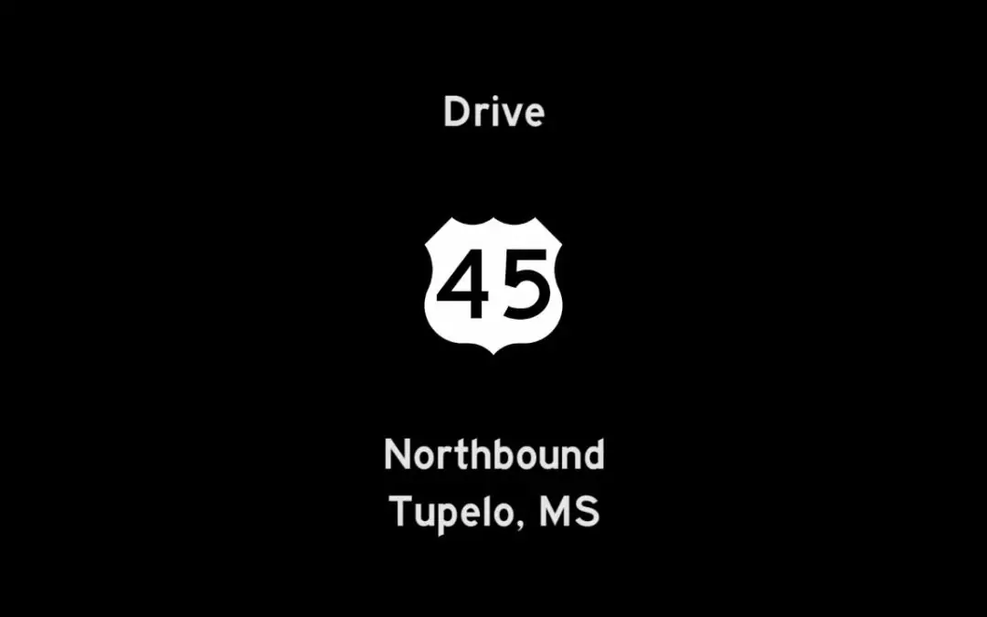 Northbound U.S. Highway 45 in Tupelo – Mississippi