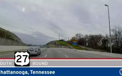 U.S. Highway 27: Southbound in Chattanooga, Tennessee