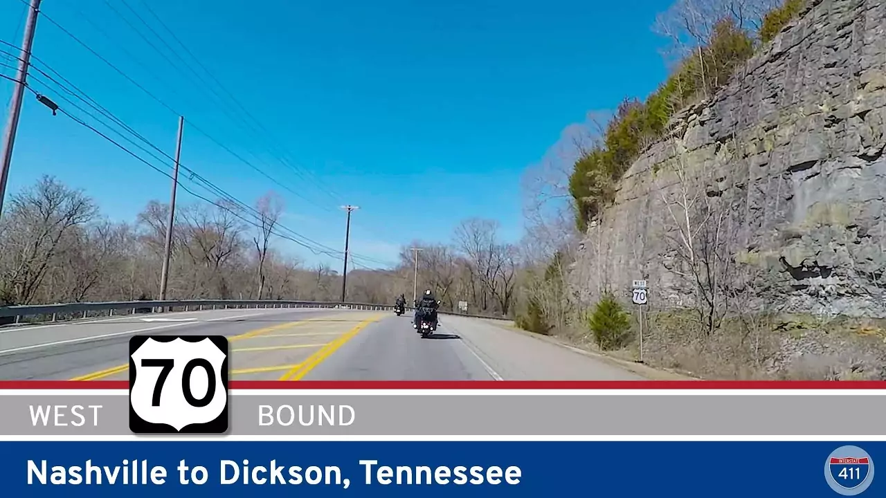 U.S. Highway 70: Nashville to Dickson - Tennessee