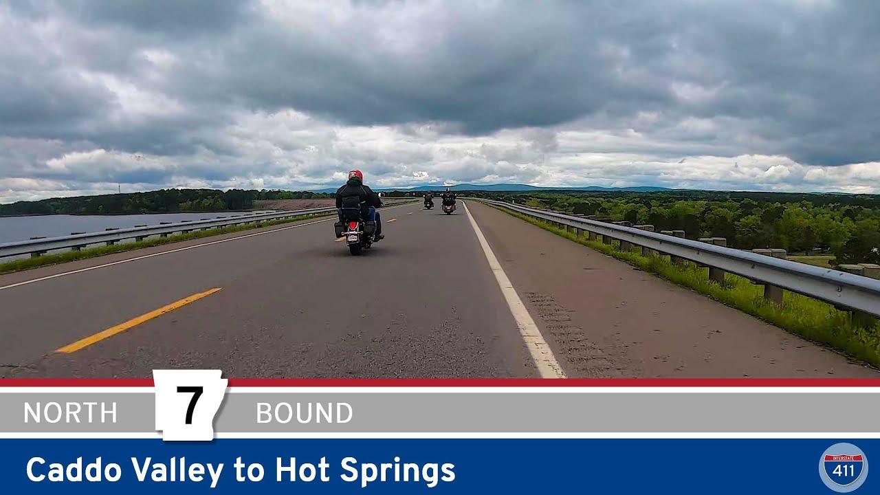 Drive America's Highways for 27 miles north along Scenic Arkansas Highway 7 from Caddo Valley to Hot Springs.