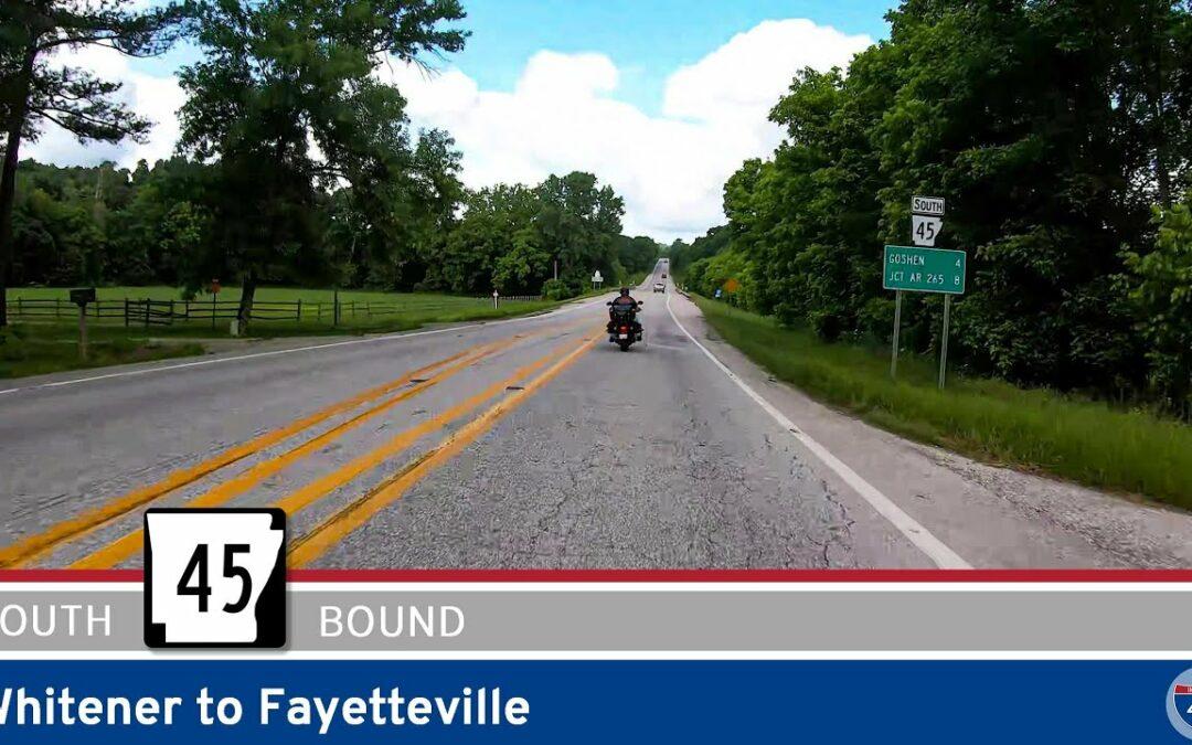 Arkansas Highway 45: Whitener to Fayetteville