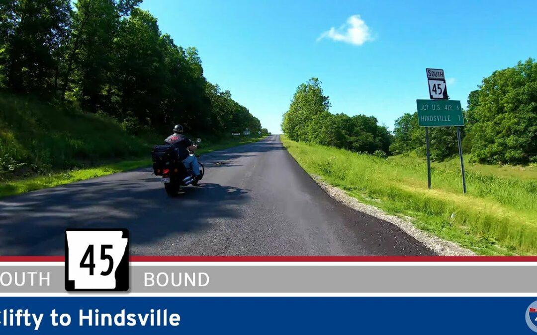 Arkansas Highway 45: Clifty to Hindsville