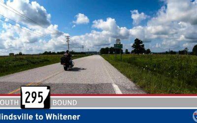 Arkansas Highway 295: Hindsville to Whitener