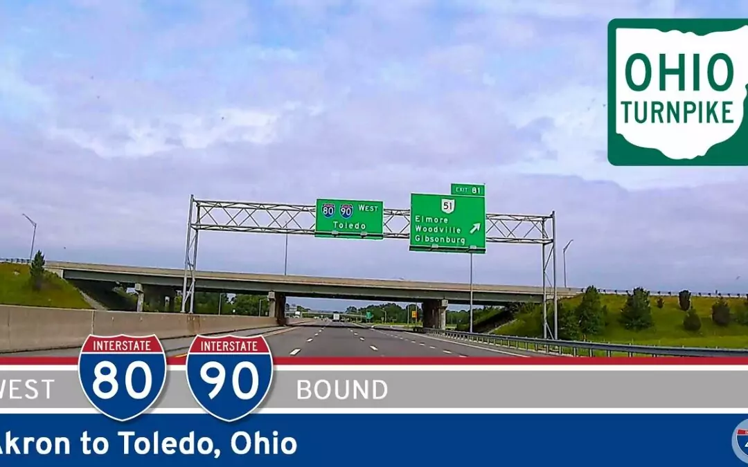 Interstate 80 / Interstate 90: Ohio Turnpike – Akron to Toledo – Ohio