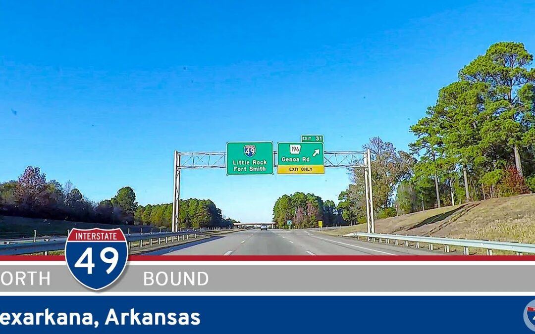 Interstate 49: Northbound in Texarkana, Arkansas