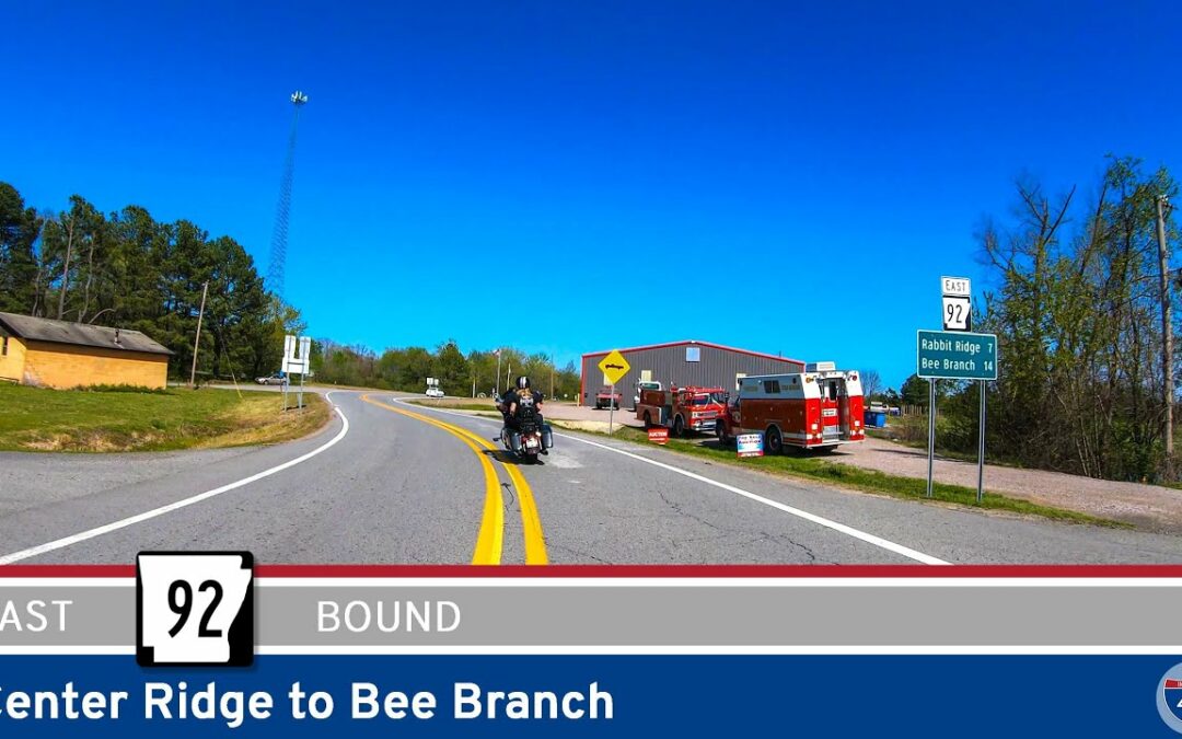 Arkansas Highway 92: Center Ridge to Bee Branch