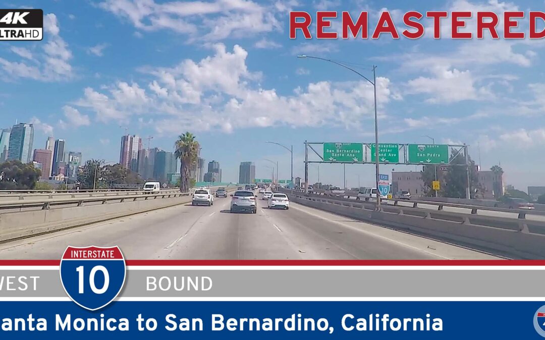 [Remastered] Interstate 10: Santa Monica to San Bernardino – California  (4K/Real-Time)