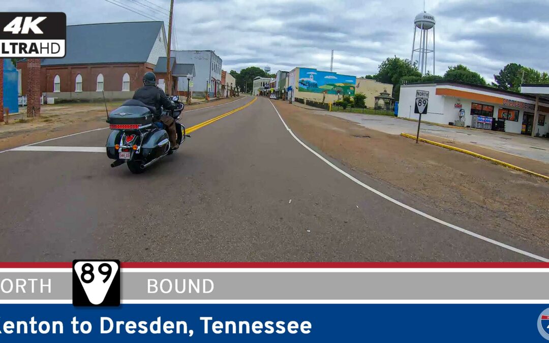 Tennessee Secondary Route 89: Kenton to Dresden  (4K/Real-Time)