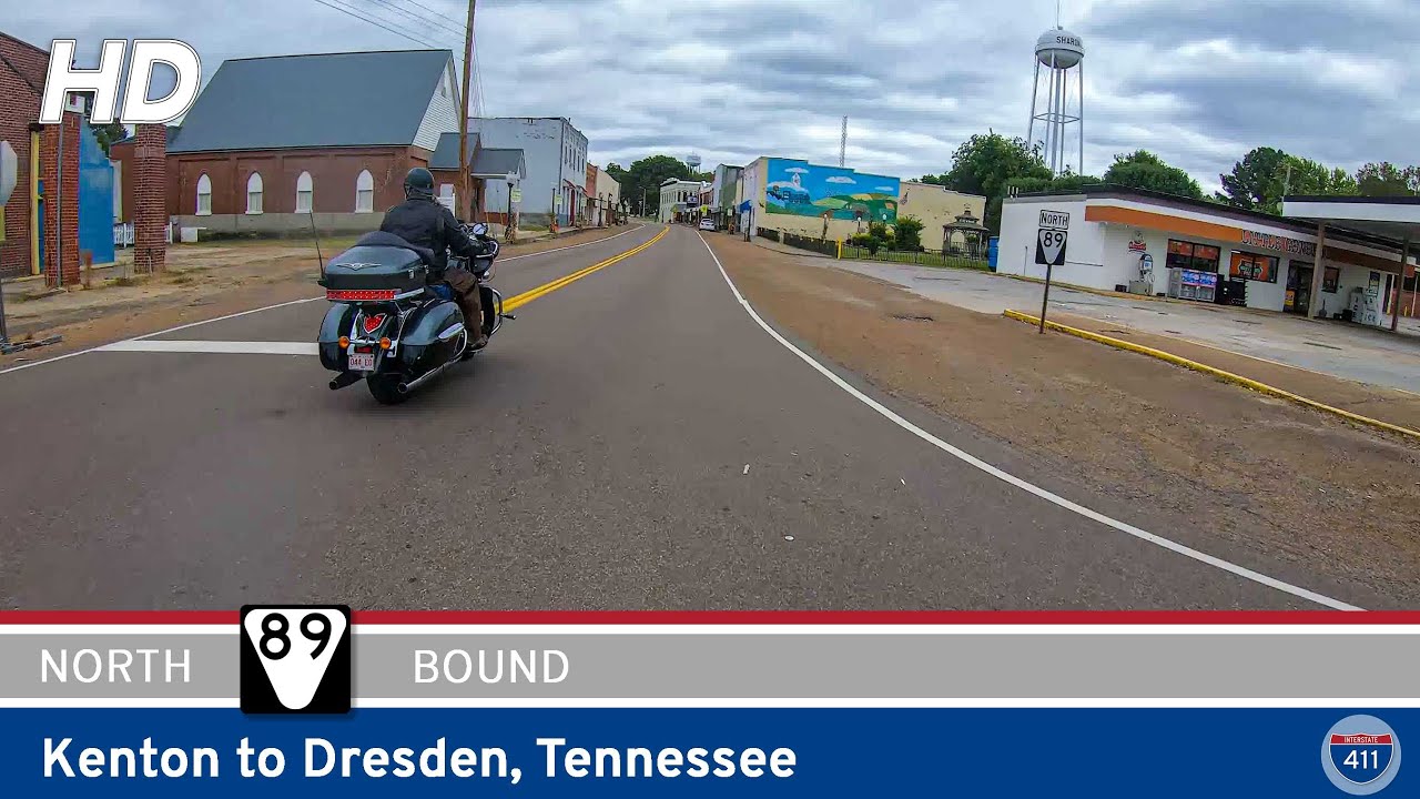 🚙 Drive America's Highways for 23 miles north along Tennessee Secondary Route 89 from Kenton to Dresden 🛣️