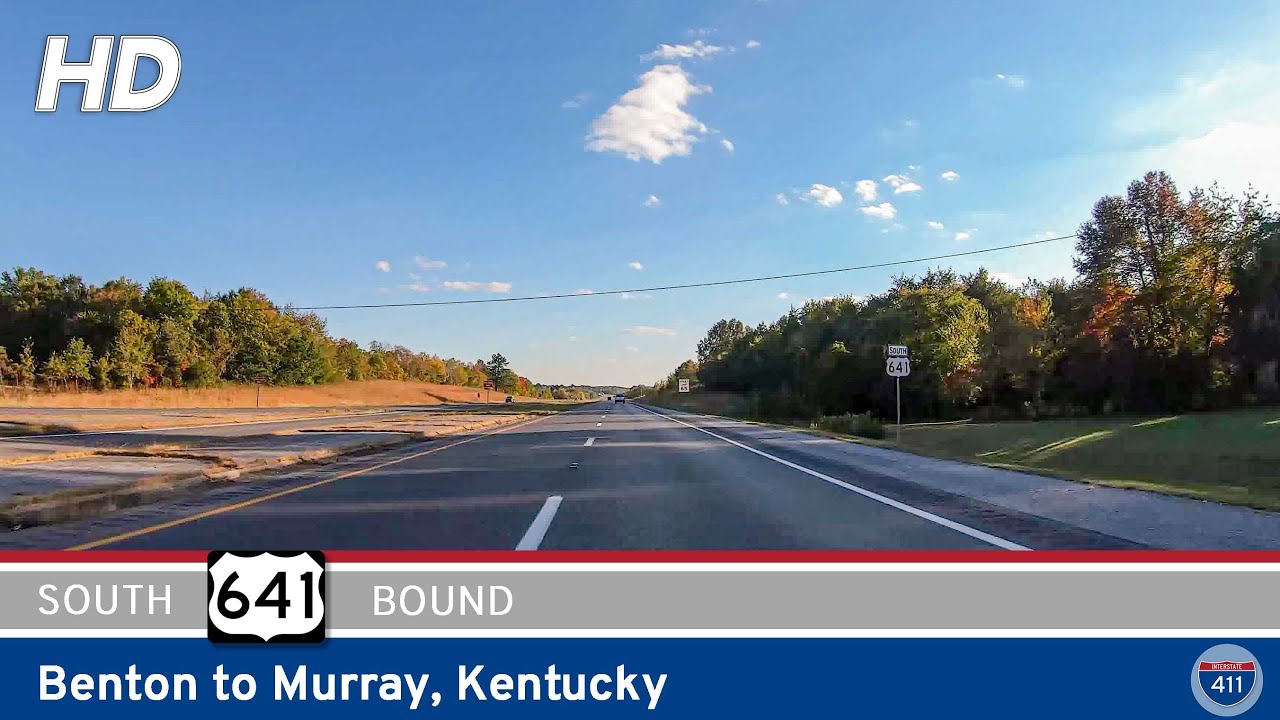 Drive America's Highways for 13 miles south along U.S. Highway 641 from Benton to Murray, Kentucky