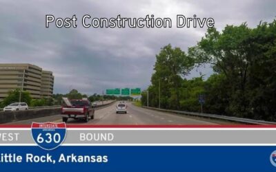 Interstate 630 Westbound in Little Rock, Arkansas