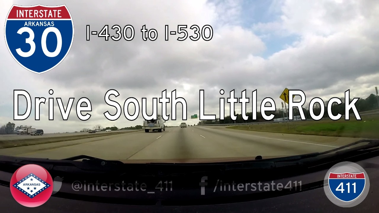 Drive America's Highways east for 9 miles along Interstate 30 in the southern neighborhoods of Little Rock.